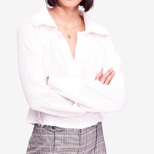 Free People Darcy Frayed Sweater